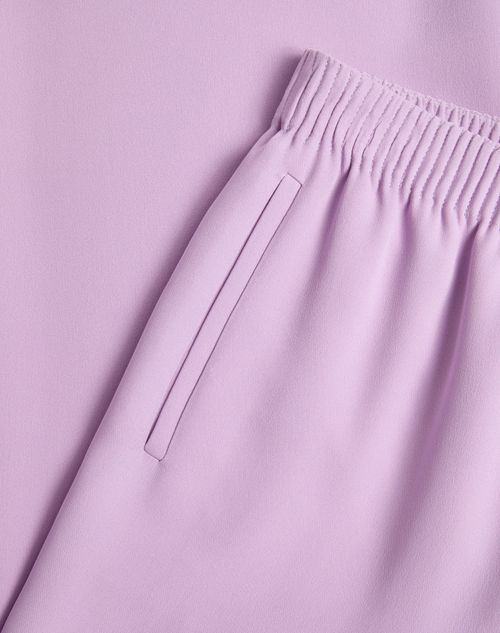 Valentino - Cady Couture Pants - Soft Wisteria - Woman - Trousers And Shorts